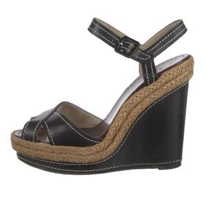 Christian Louboutin Wedge Espadrille Sandals